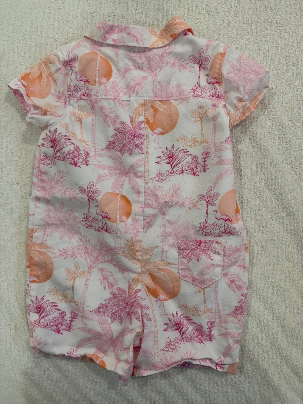 Jannie and Jack(X Serena Williams) flamingo shirt style onesies 3-6M